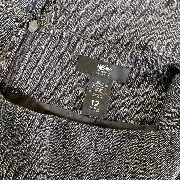 Mossimo Dark Gray Pencil Skirt EUC Sz 12 🖤🤍 - Picture 5 of 11